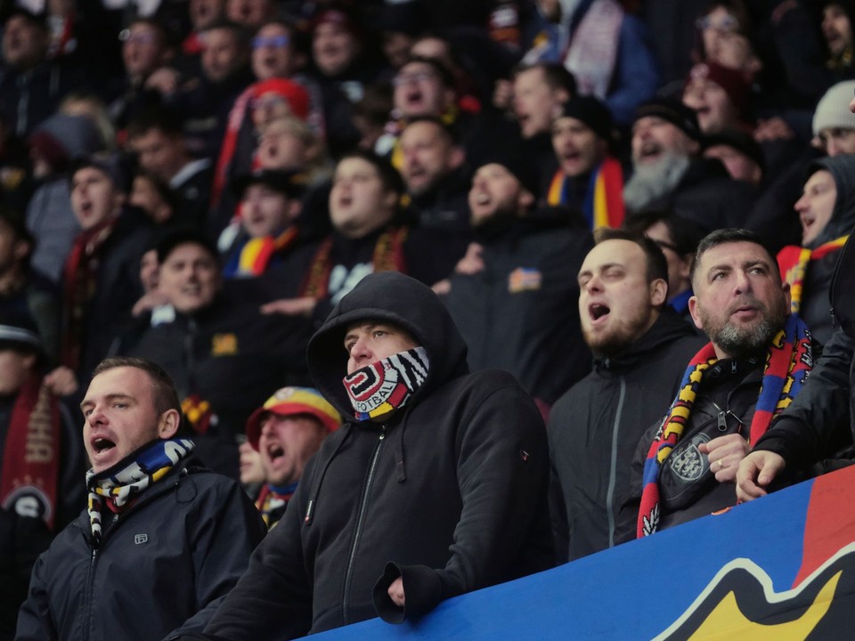 Fanúšikovia Sparty Praha. 