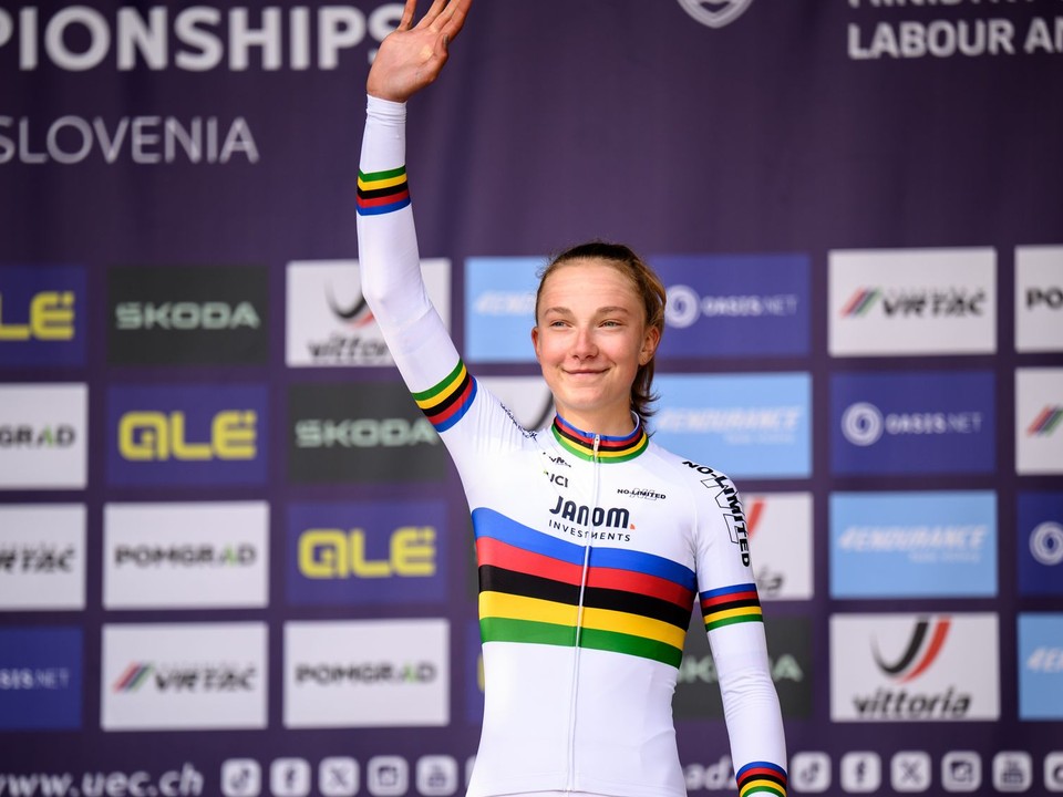 Slovenská cyklistka Viktória Chladoňová.