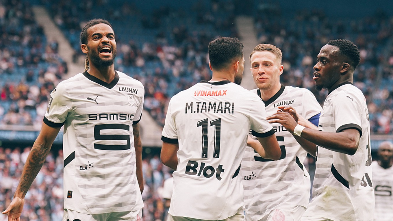 Gólová radosť futbalistov Stade Rennes.