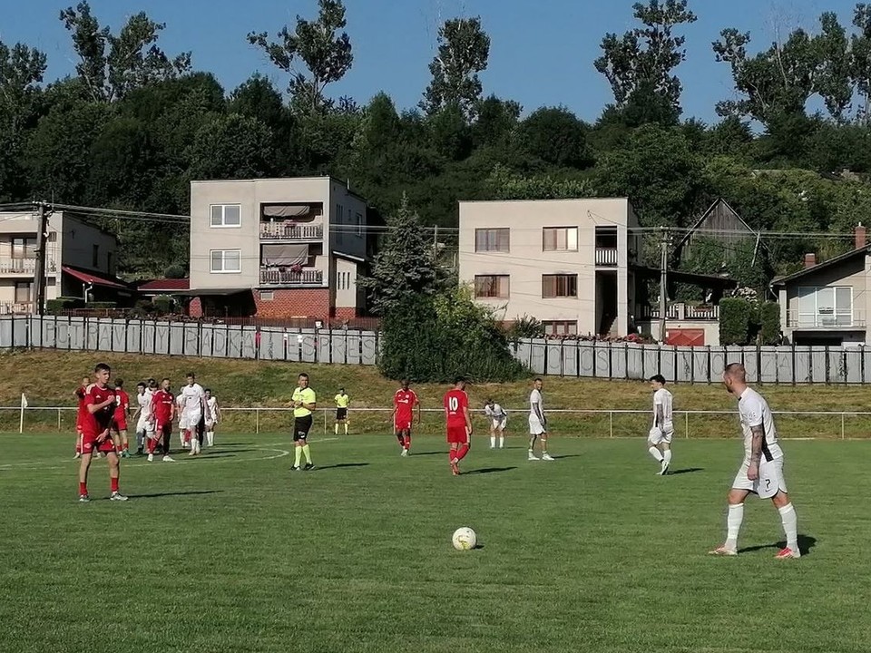 Momentka zo zápasu Medzev - Rimavská Sobota.