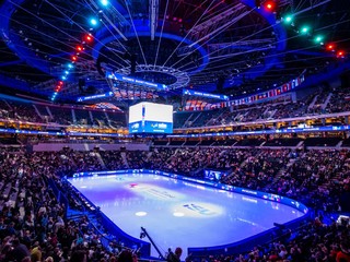 Zaplnené hľadisko na MS 2026 v Prahe.