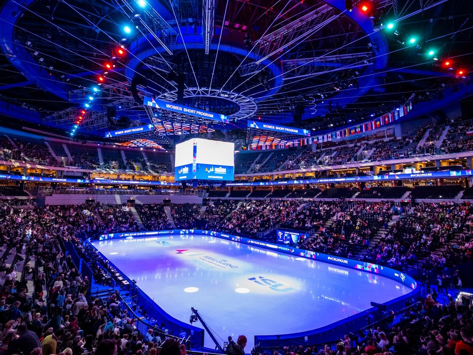 Zaplnené hľadisko na MS 2026 v Prahe.