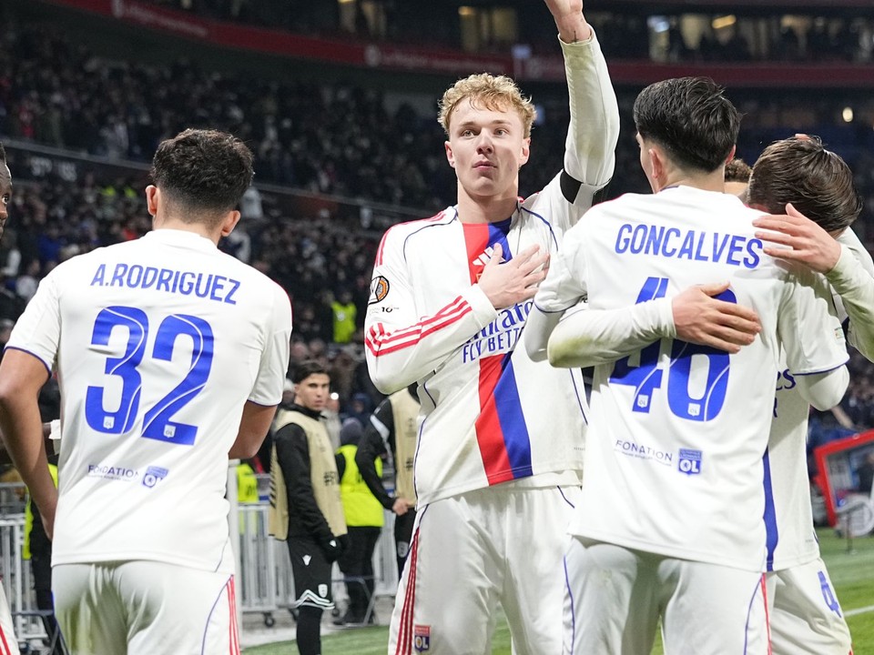 Radosť hráčov Olympique Lyon.