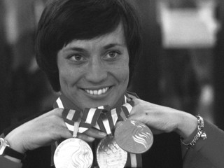 Rosi Mittermaierová po ZOH 1976 v rakúskom Innsbrucku.