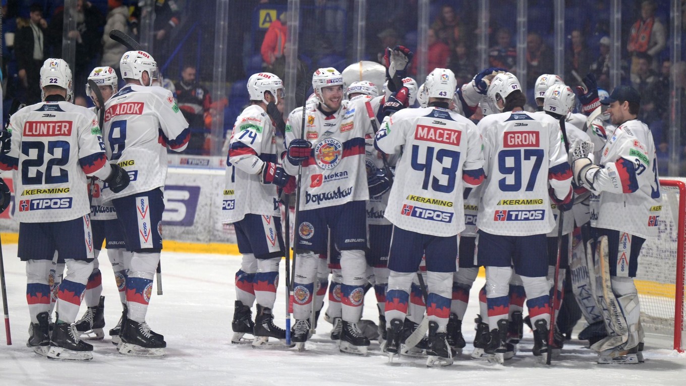 Hokejisti HKM Zvolen.