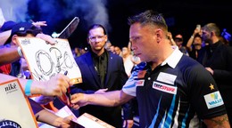 Walesan Gerwyn Price počas Niké Slovak Darts Open 2026.
