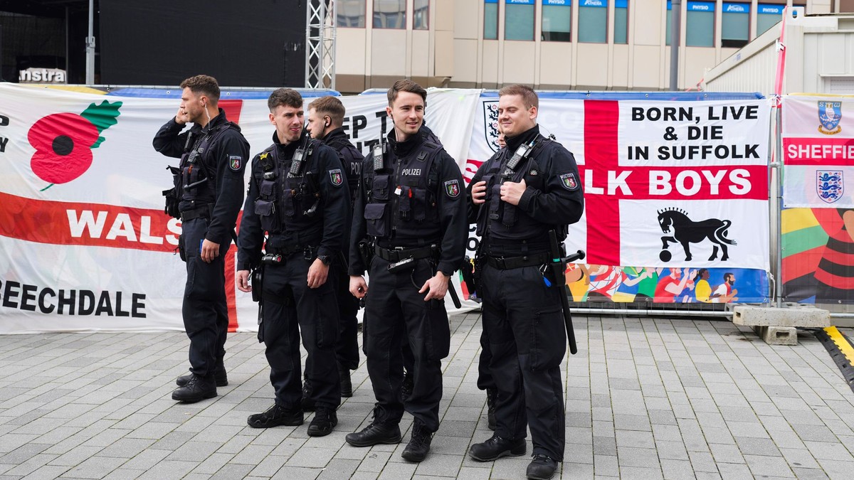 Polícia na EURO 2024 v Nemecku.