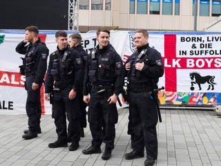 Polícia na EURO 2024 v Nemecku.