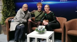 Lucia Štefanovová a Jacopo Boeris s trénerkou Luciou Kadlčákovou. 