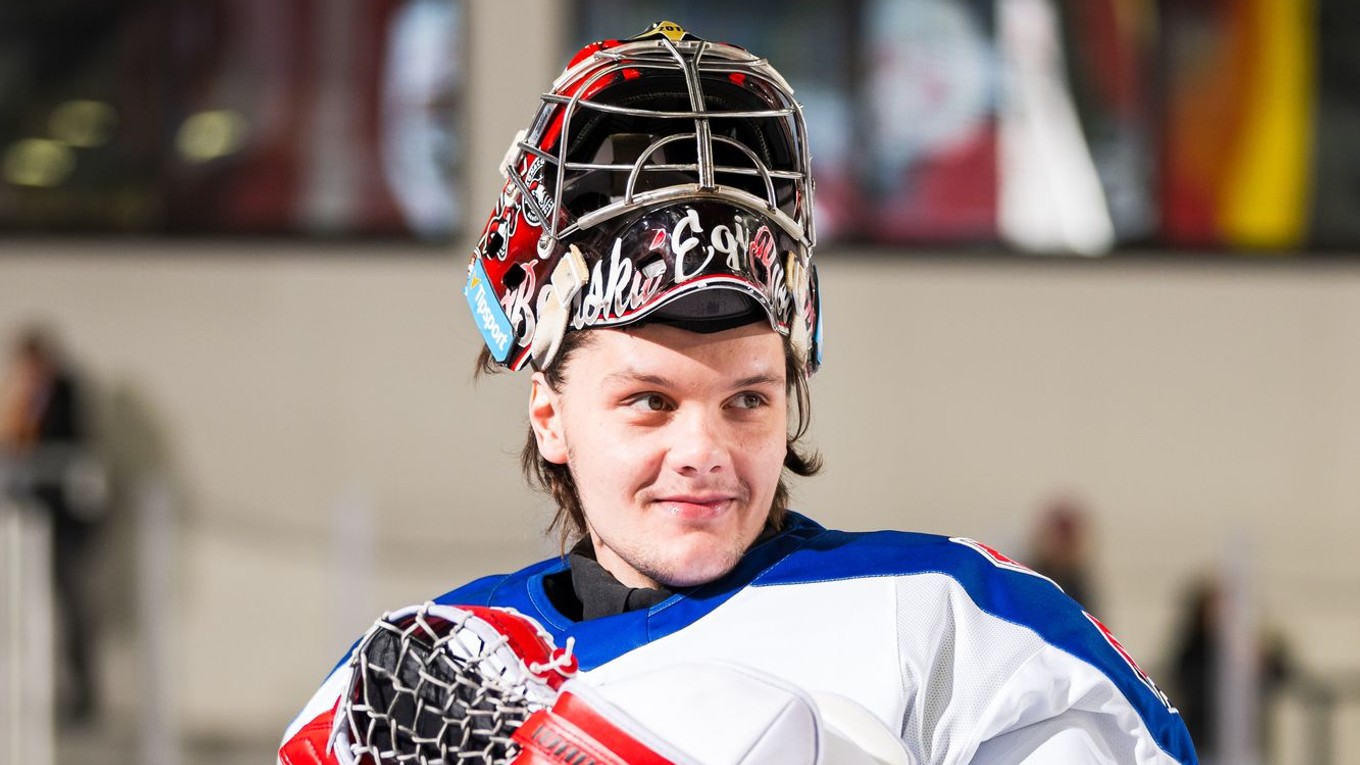 Slovenský brankár Eugen Rabčan.