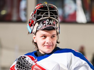 Slovenský brankár Eugen Rabčan.