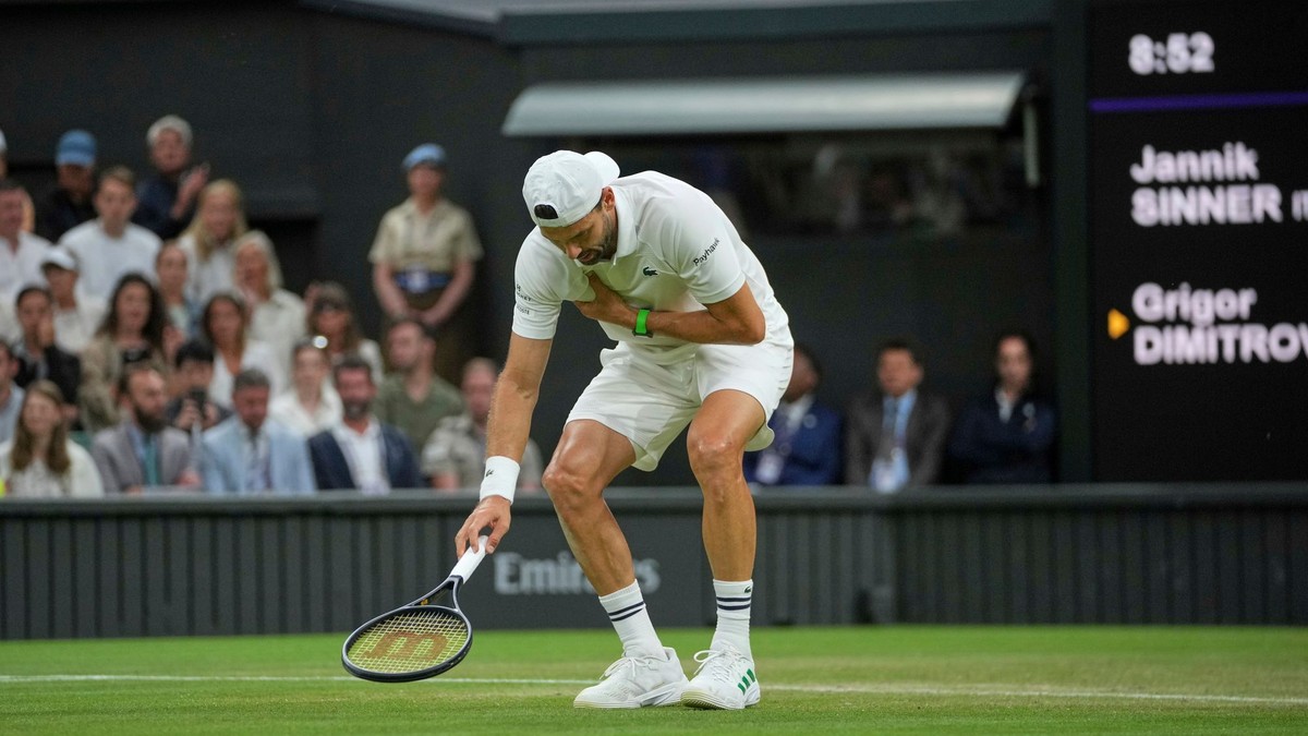 Dimitrov ničil svetovú jednotku, no telo ho zastavilo. Odstúpiť však môže aj Sinner