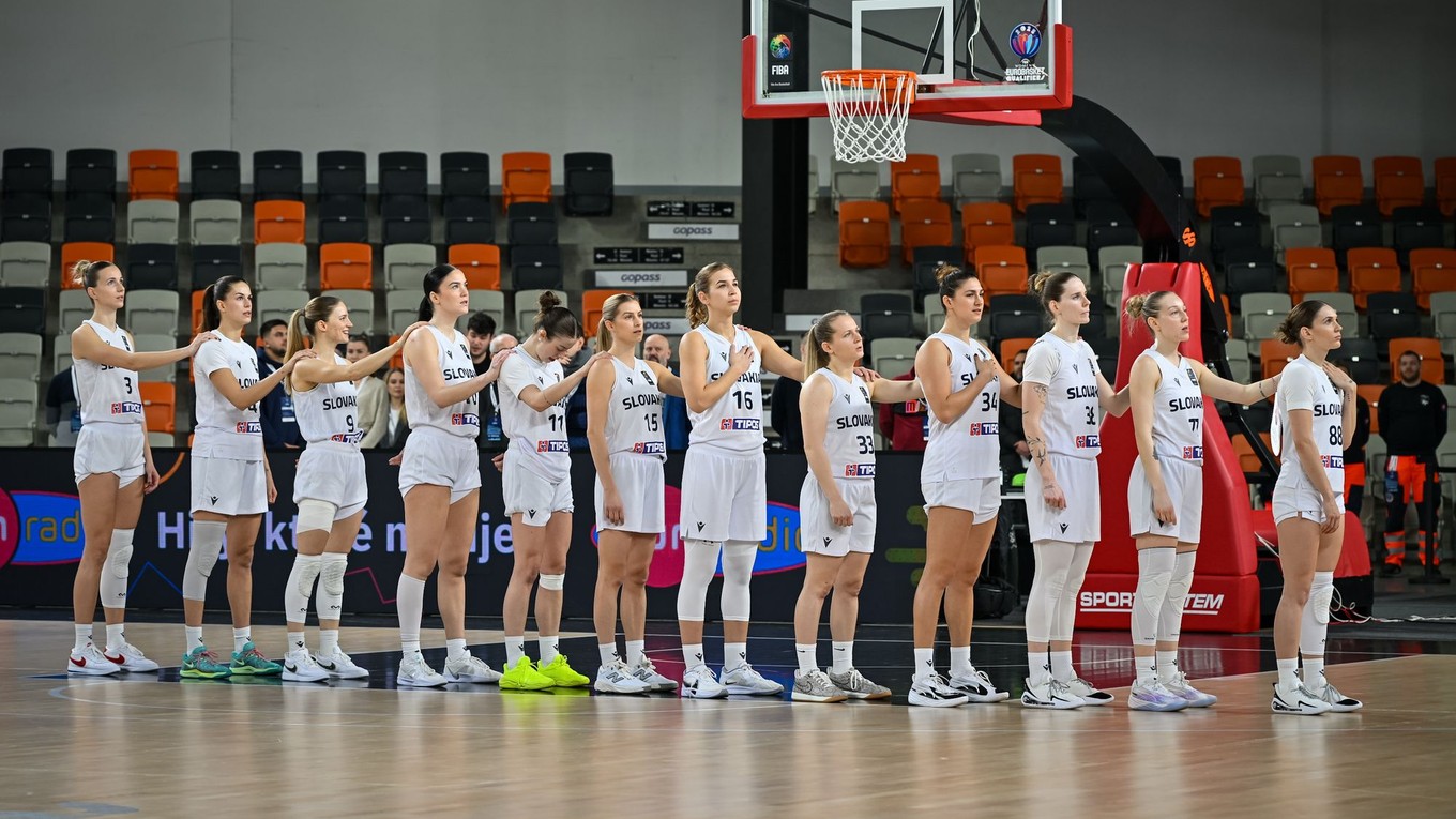 Hráčky tímu slovenskej basketbalovej reprezentácie