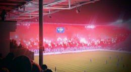Fanúšikovia 1. FC Magderburg.