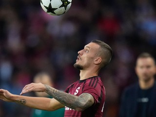 Slovenský futbalista Lukáš Haraslín v drese Sparty Praha. 