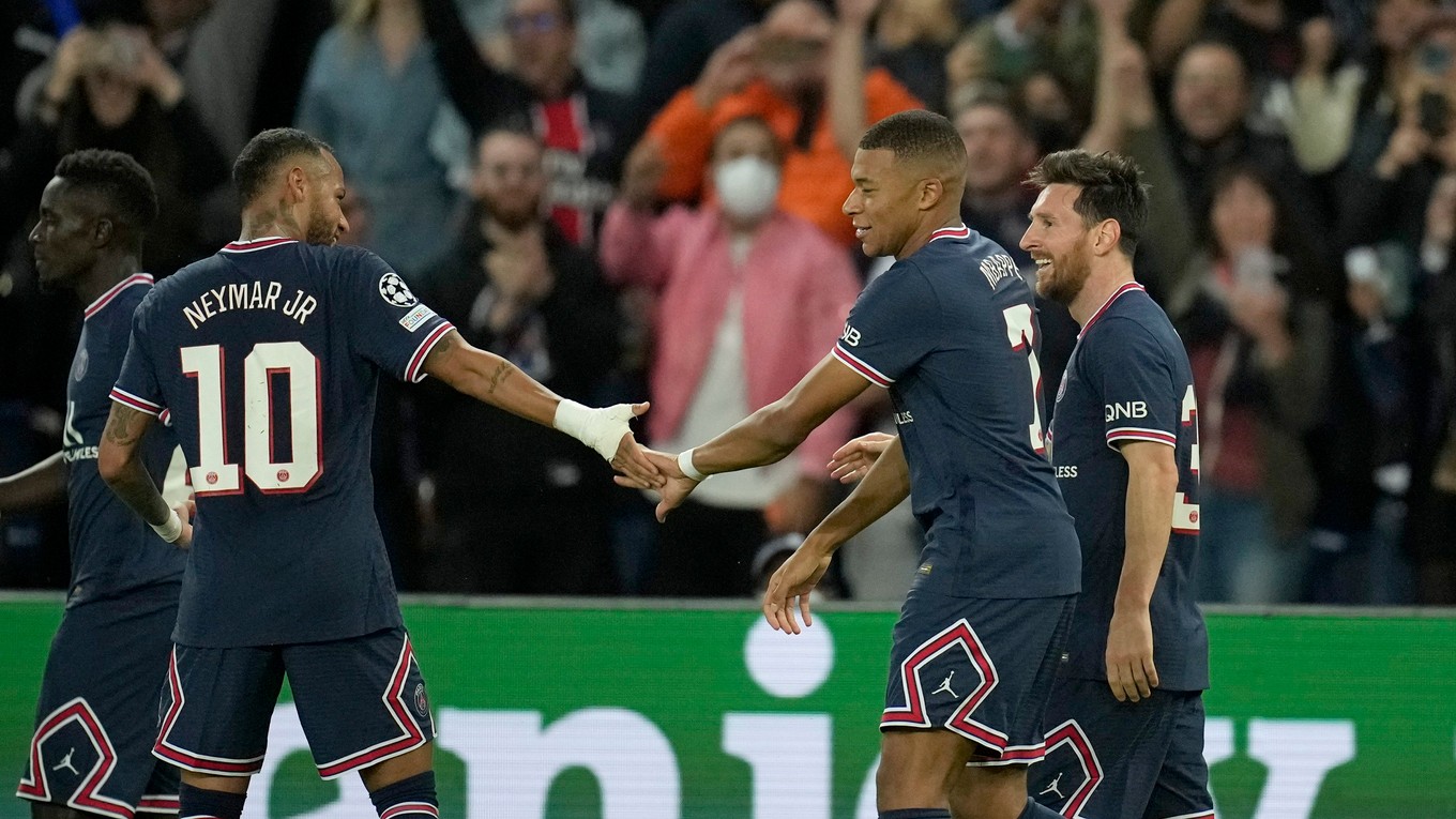 Messi, Neymar a Mbappé - hviezdny útok PSG.