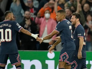 Messi, Neymar a Mbappé - hviezdny útok PSG.