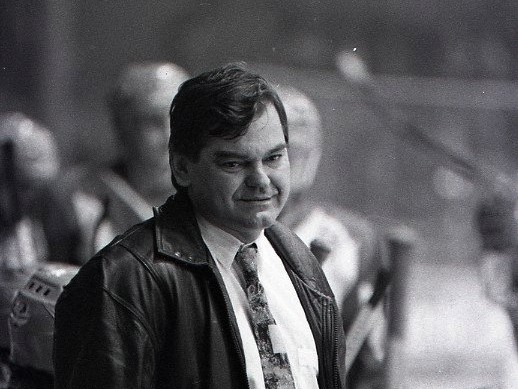 Tréner Vladimír Vůjtek v roku 1993. Neskôr viedol aj slovenskú reprezentáciu.