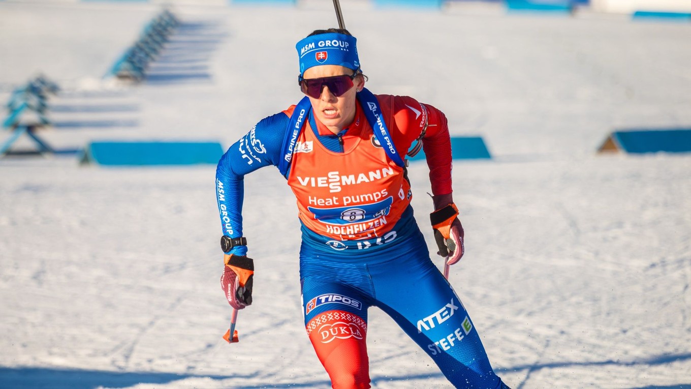 Paulína Bátovská Fialková v Hochfilzene.