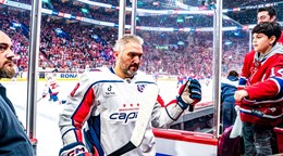 Alexander Ovečkin vo 4. zápase 1. kola play-off NHL: Montreal Canadiens - Washington Capitals.