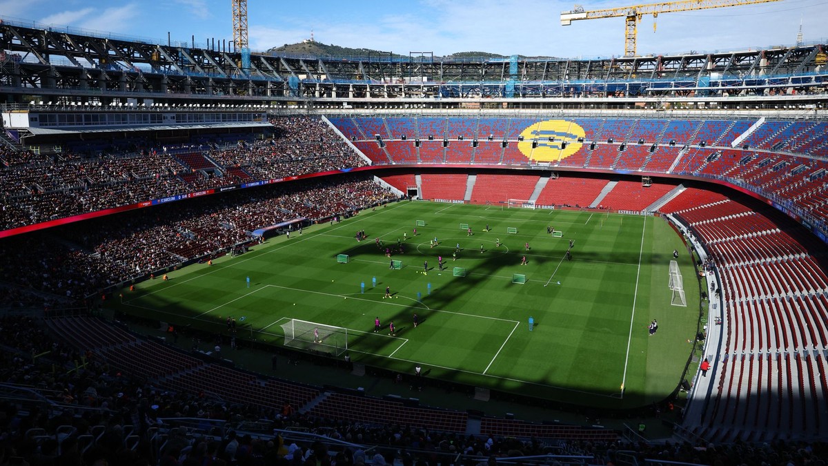Štadión Camp Nou.
