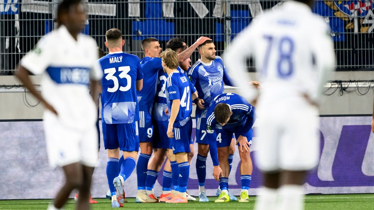 Olomouc oslavuje gól.