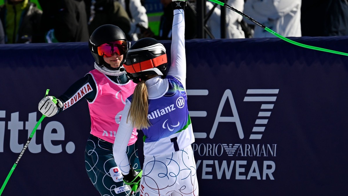 Slovenská paralyžiarka Alexandra Rexová a jej navádzačka Sophia Polák na ZPH 2026.