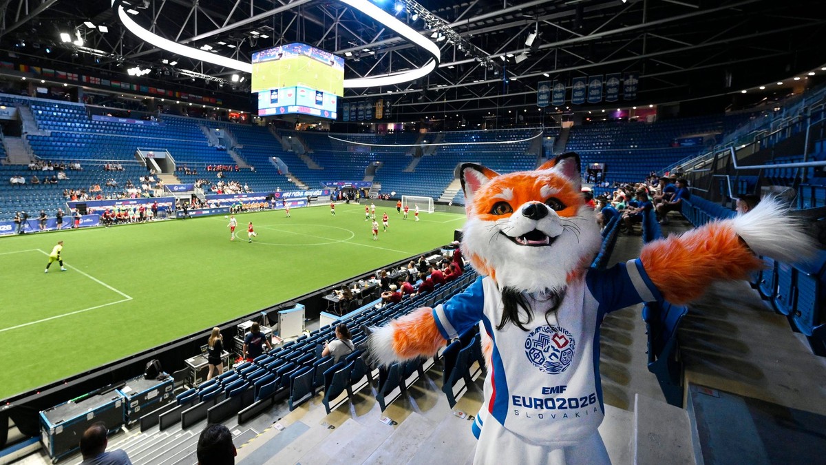 Maskot ME v malom futbale v Bratislave
