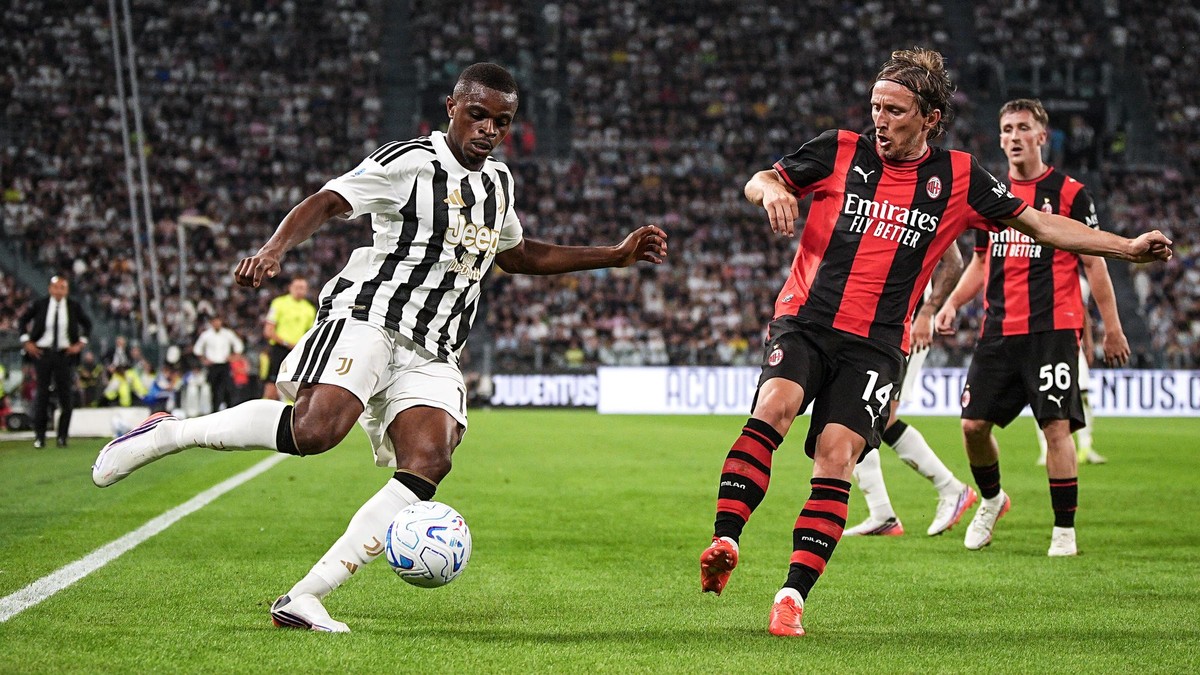 Momentka zo zápasu Juventus - AC Miláno