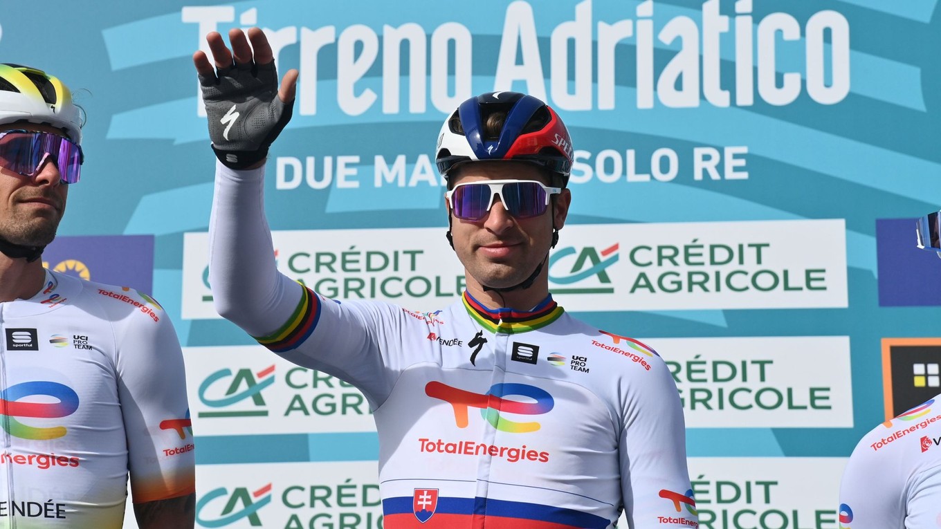 Slovenský cyklista Peter Sagan na pretekoch Tirreno - Adriatico. 