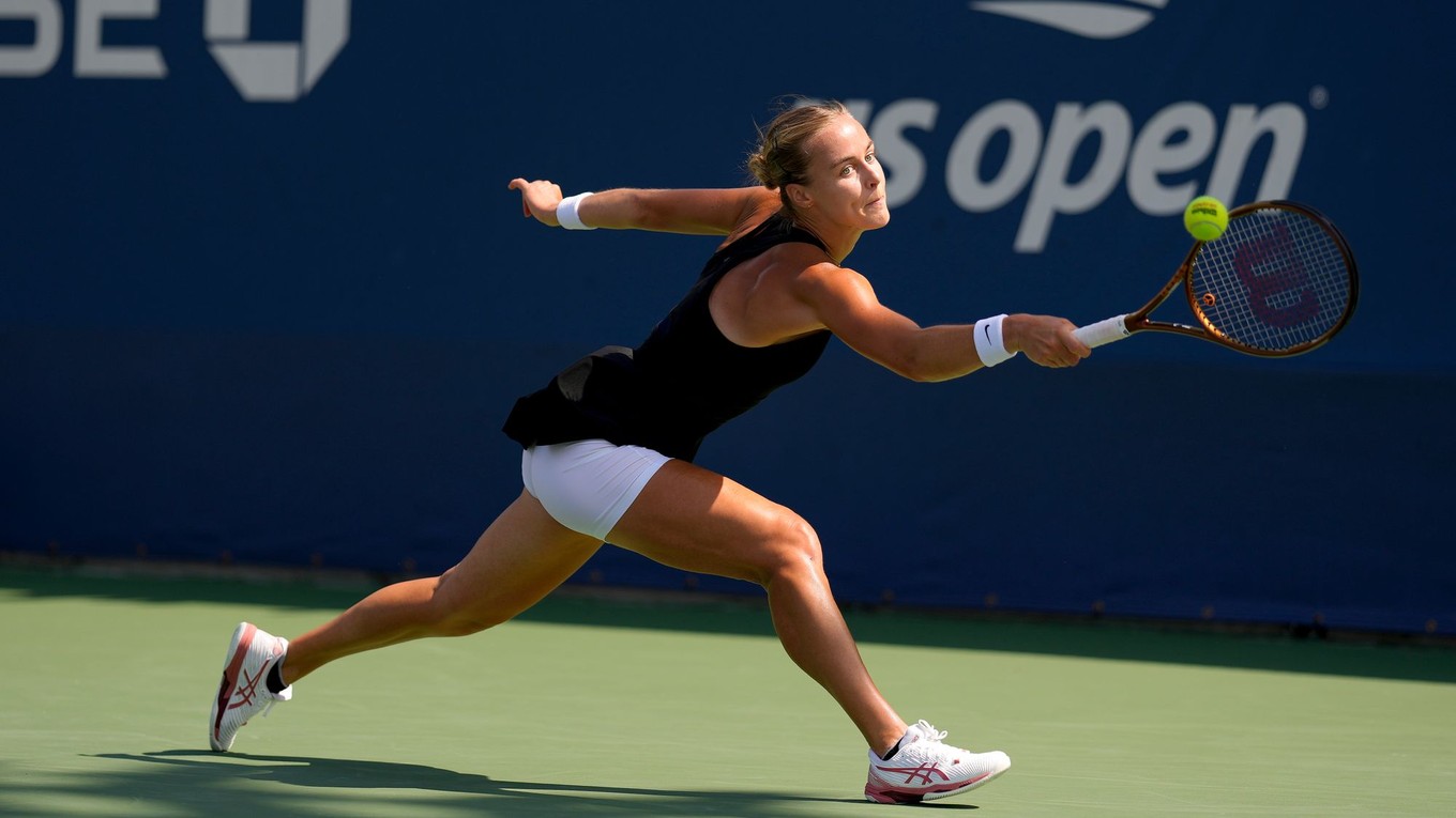 Slovenská tenistka Anna Karolína Schmiedlová na US Open.
