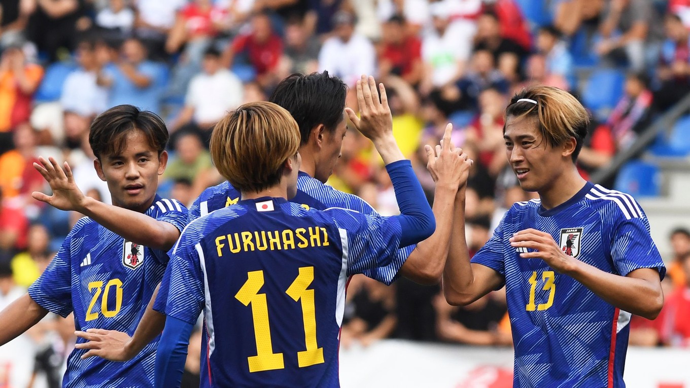 Futbalisti Japonska.