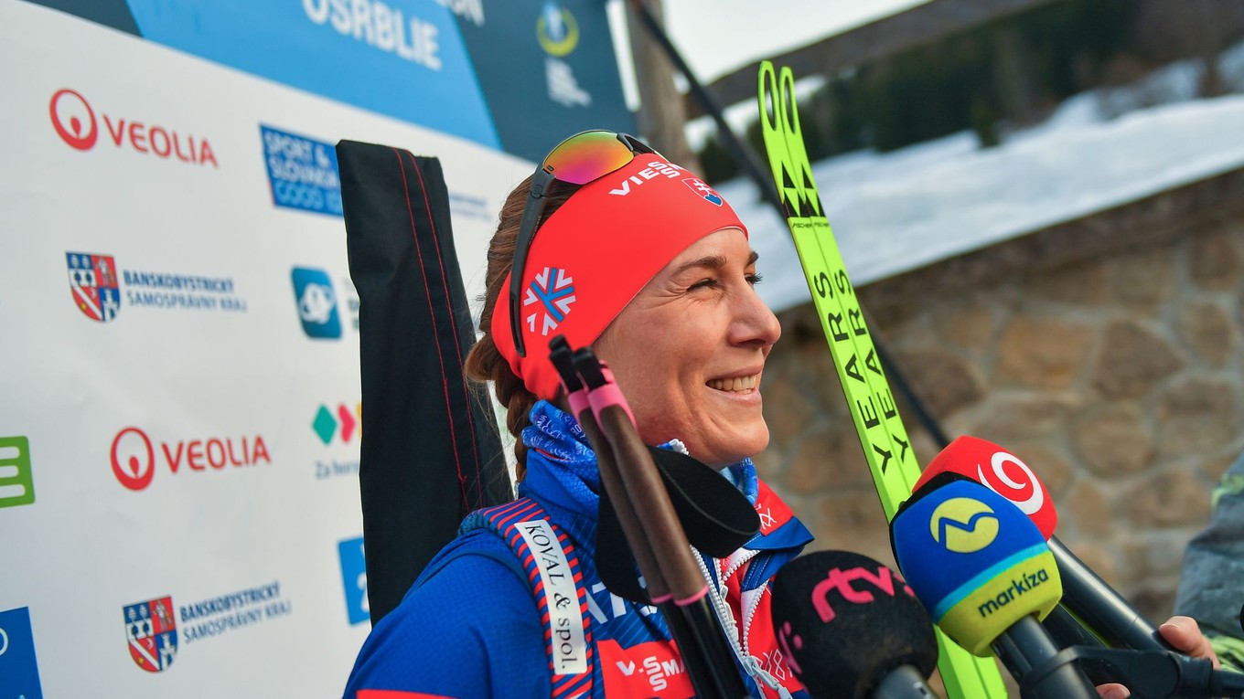 Slovenská biatlonistka Anastasia Kuzminová.