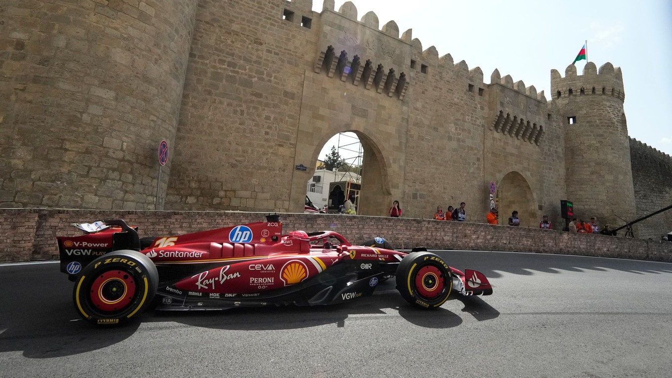 Charles Leclerc na Ferrari.