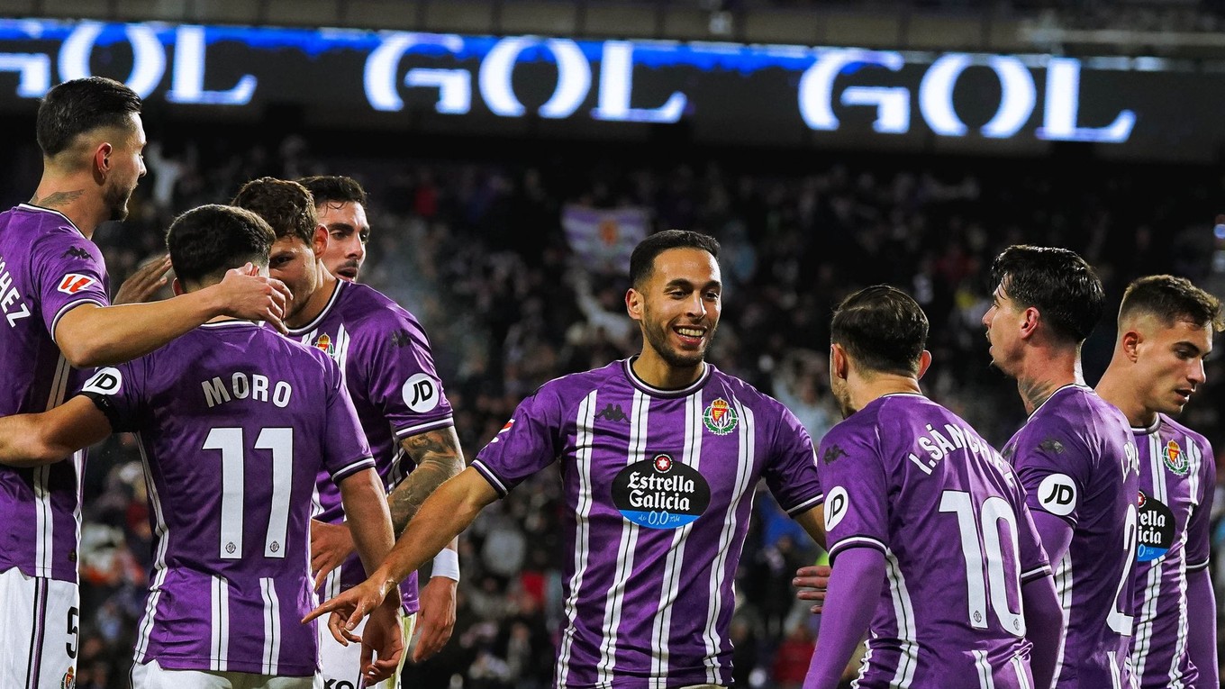 Futbalisti Realu Valladolid.