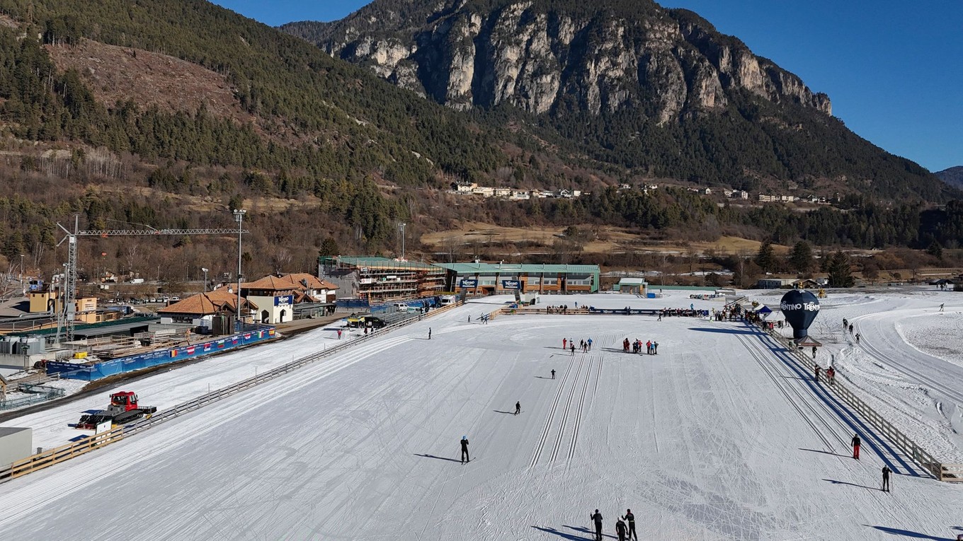 Areál bežeckého lyžovania. 