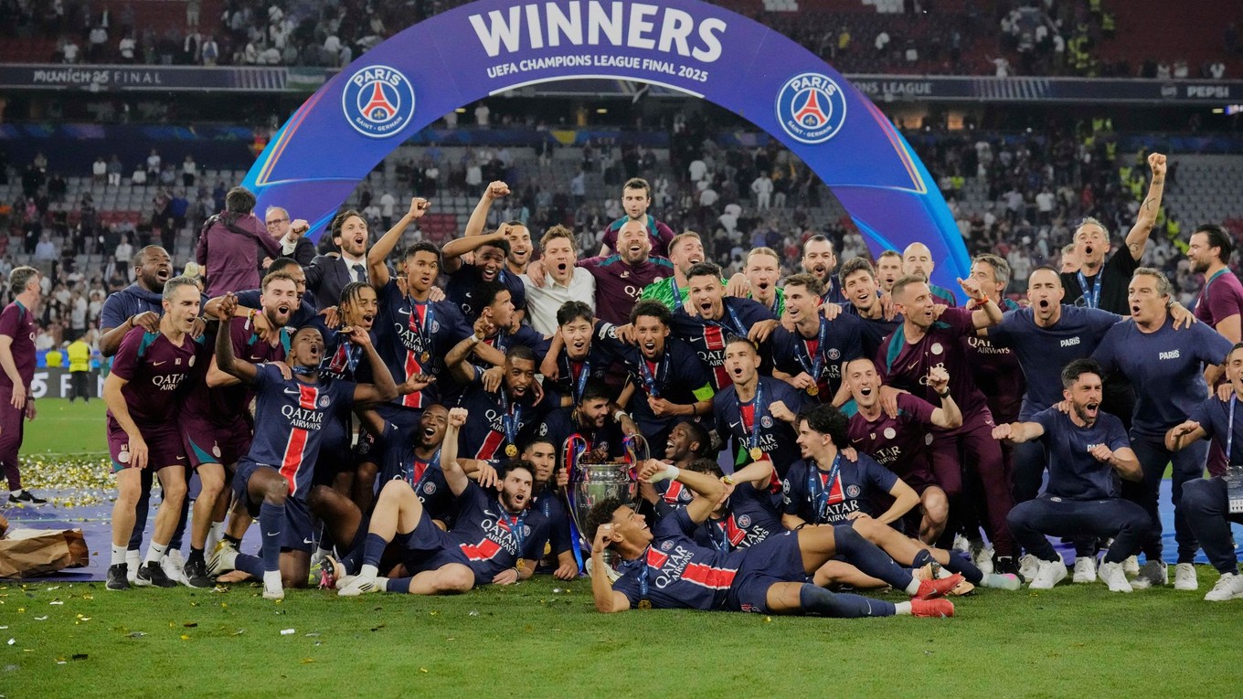 Hráči PSG získali titul v Lige majstrov. 