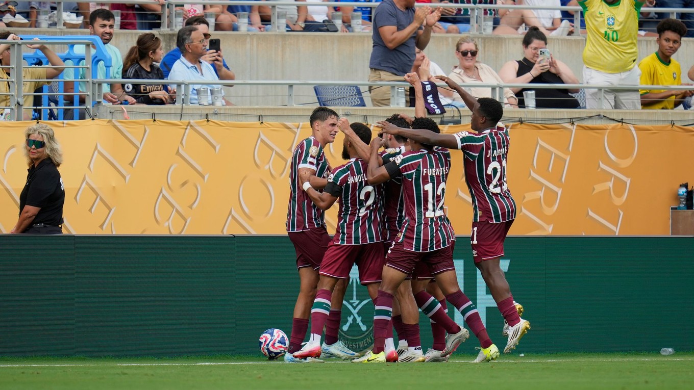 Radosť hráčov Fluminense. 