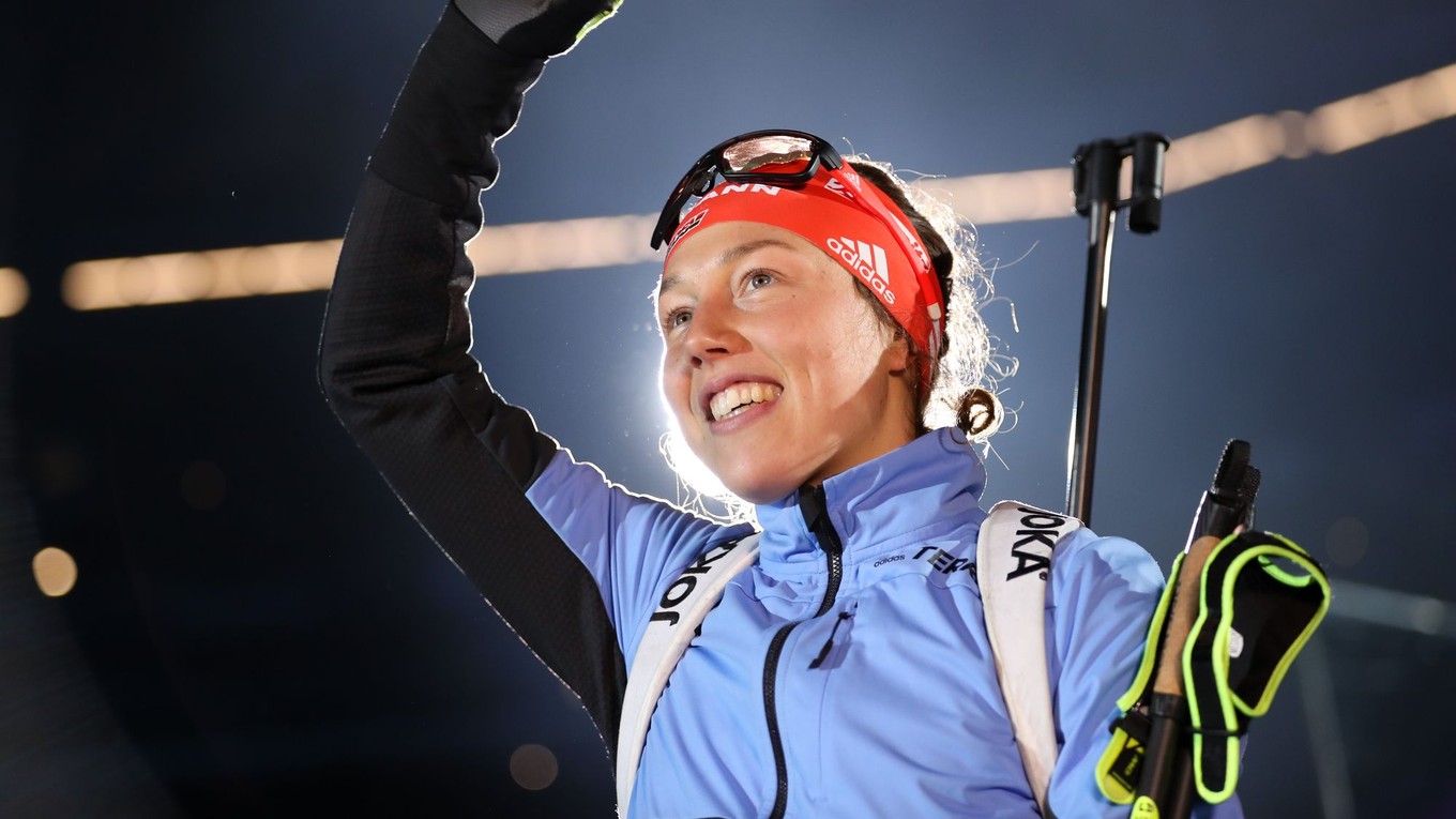 Nemecká biatlonistka Laura Dahlmeierová.