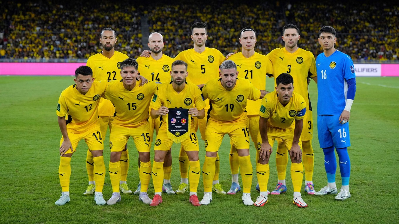Futbalisti Malajzie.