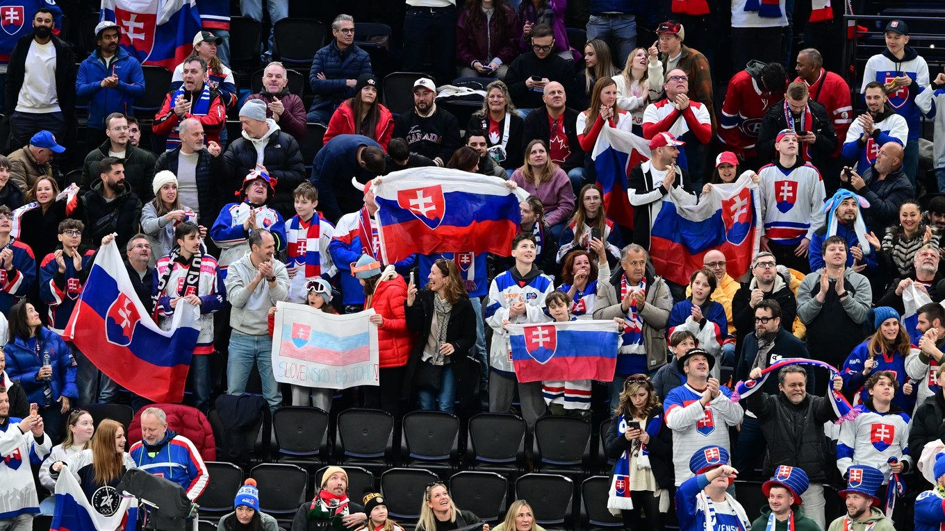 Slovenskí hokejoví fanúšikovia 