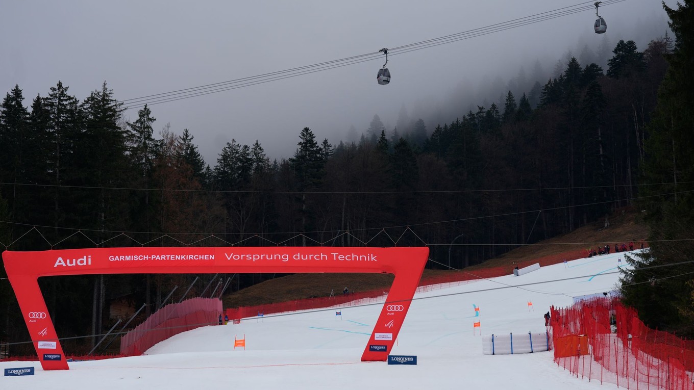 Zjazdovka Kandahar v Garmisch Partenkirchene