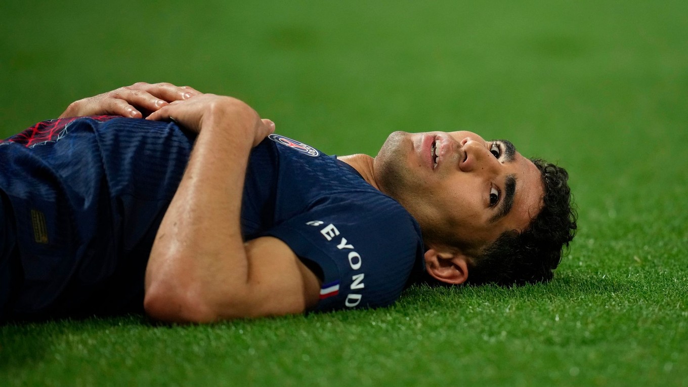 Futbalista PSG Achraf Hakimi.