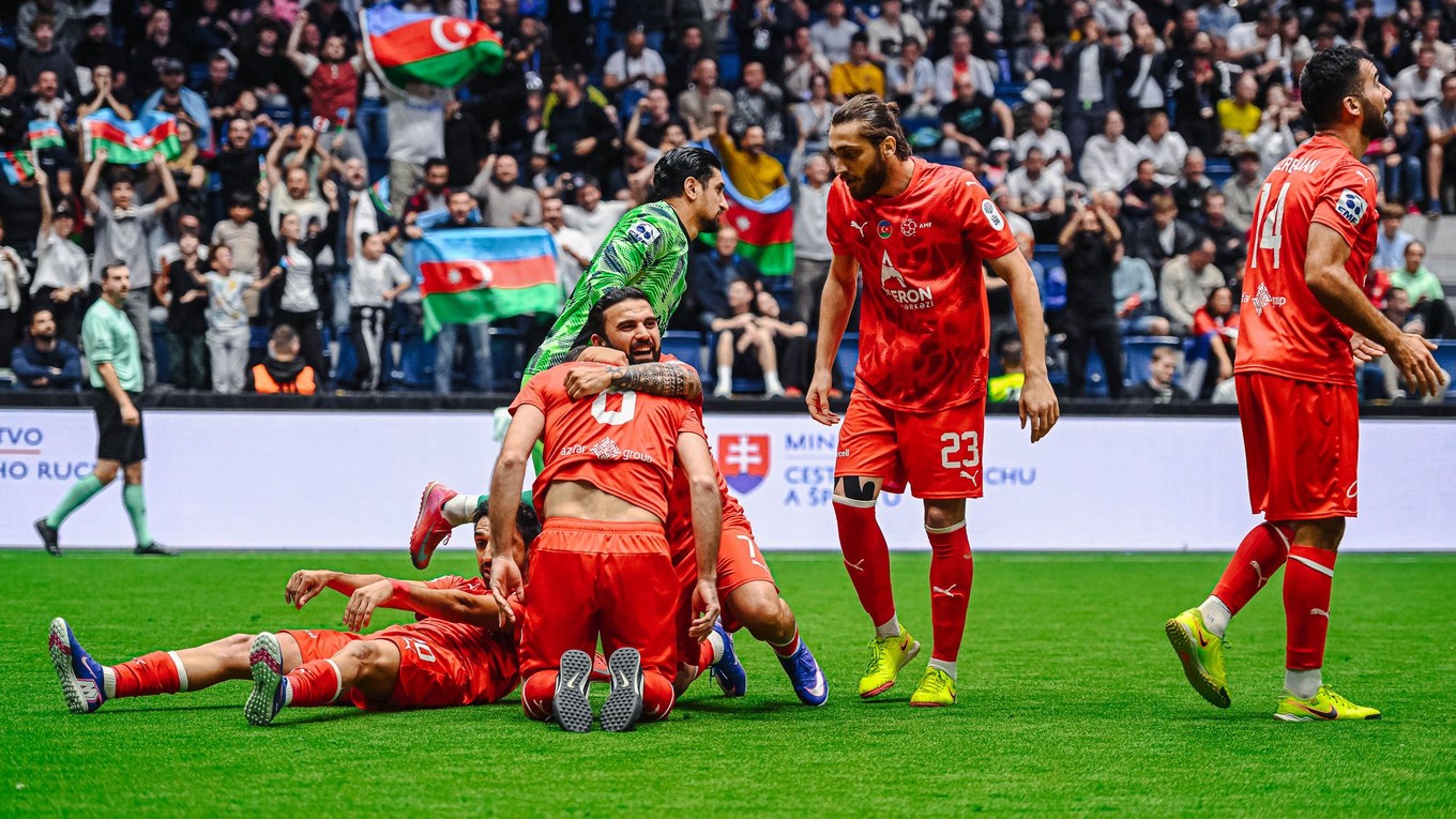 Hráči Azerbajdžanu v malom futbale