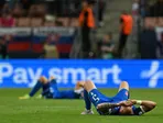 Na snímke sklamaný hráč Dominik Javorček (Slovensko) po zápase základnej A-skupiny Slovensko - Taliansko.