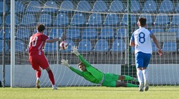 Adam Danko v bráne Slovenska.