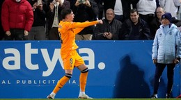 Federico Valverde sa teší po strelenom góle v zápase CD Leganés - Real Madrid v 14. kole La Ligy.