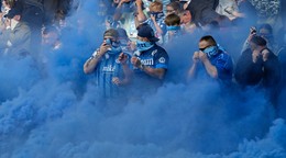 Fanúšikovia Slovana Bratislava.