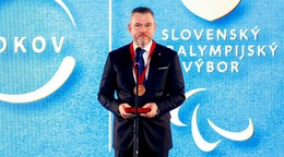 Prezident SR Peter Pellegrini počas slávnostného vyhlásenia Paralympionika 30-ročia pri príležitosti 30. výročia vzniku Slovenského paralympijského výboru (SPV).