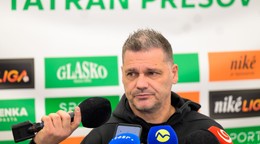 Hlavný tréner Tatrana Prešov Vladimír Cifranič odpovedá na otázky.